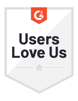 G2 Users Love Us badge highlighting strong customer satisfaction ratings for HCL BigFix unified endpoint management and security