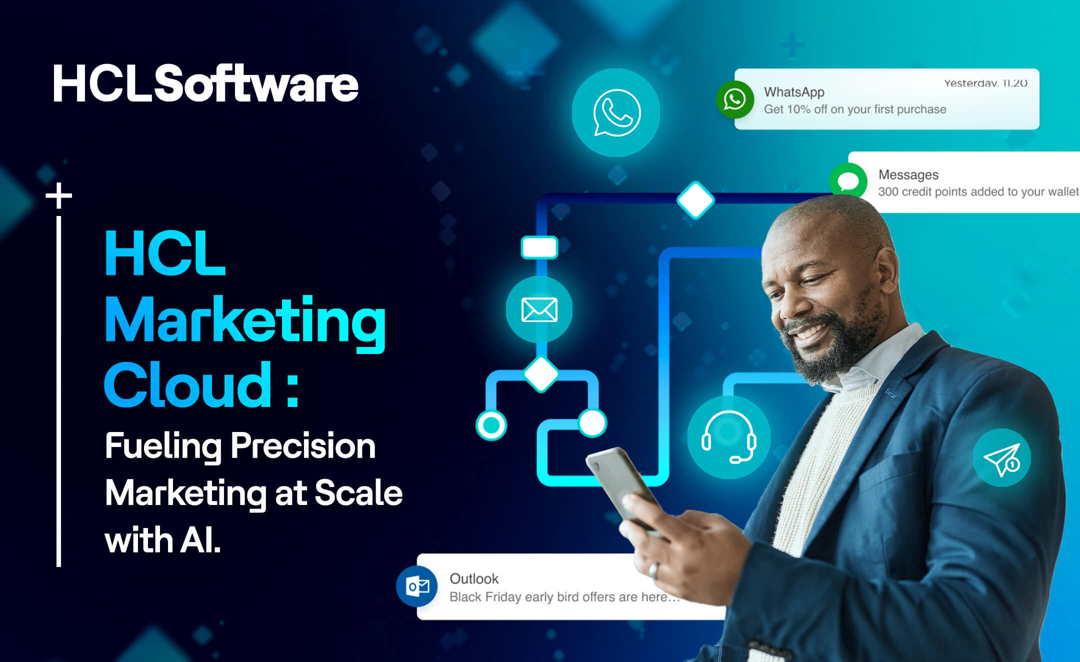 HCL Marketing Cloud Fueling Precision Marketing at Scale with AI.