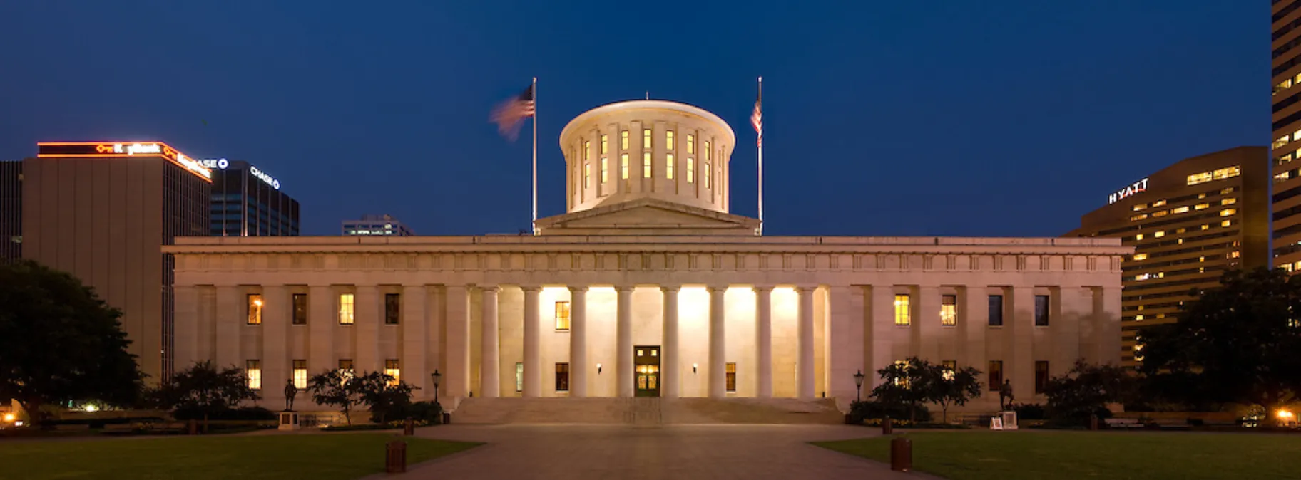 Banner showcasing state of  ohio